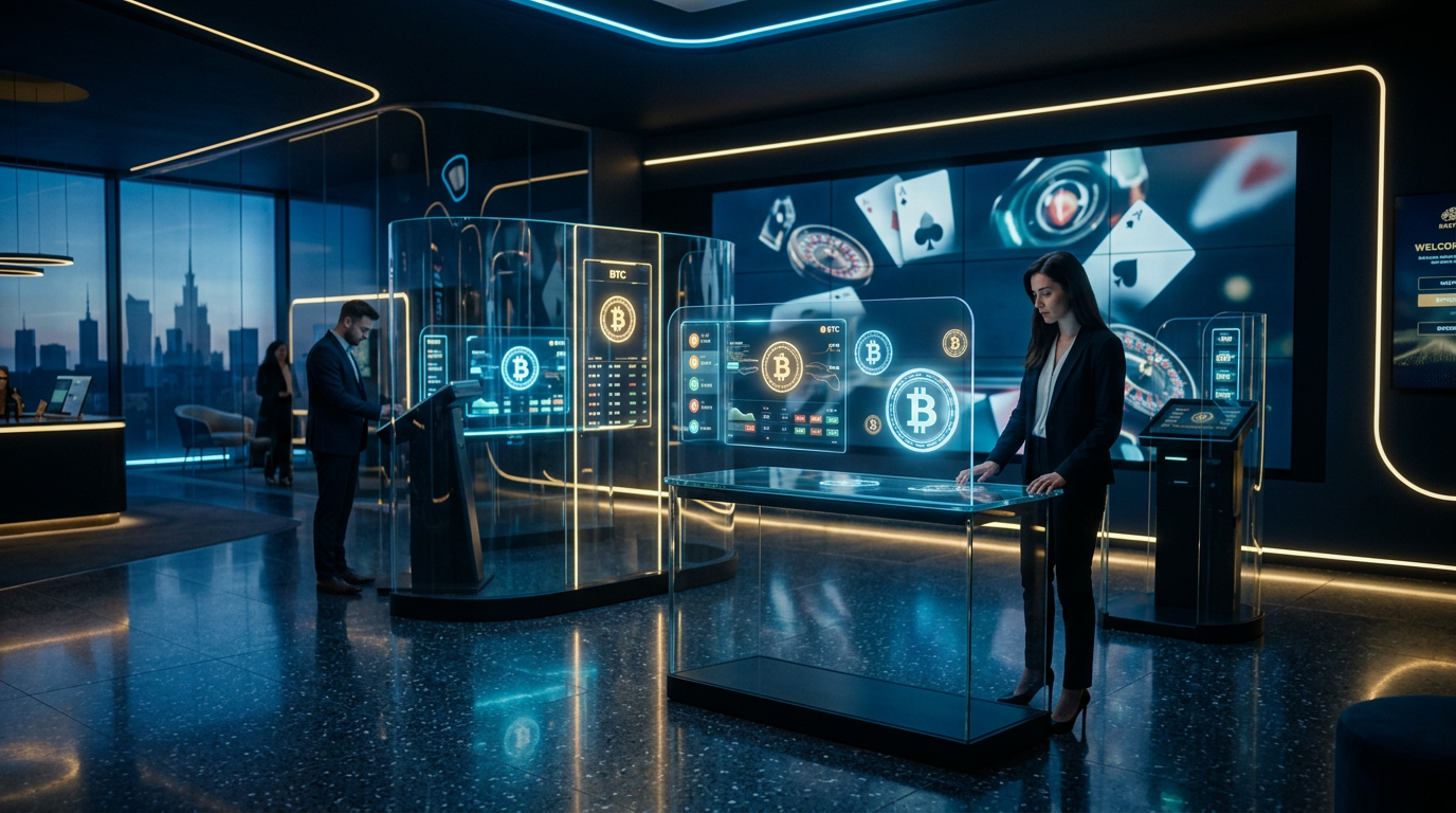 Futurystyczne kasyno bitcoin 2026 z nowoczesnym interfejsem krypto